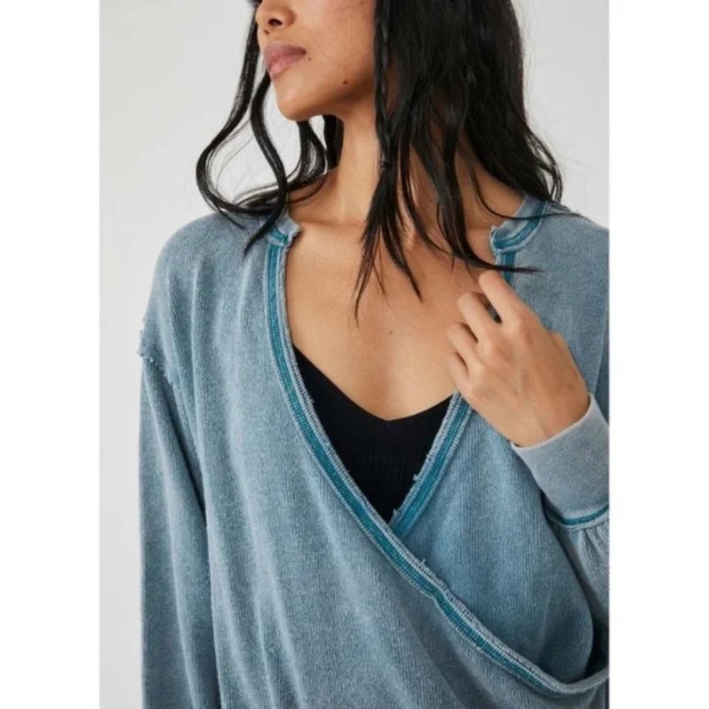 Free People Anyway Tee in Deep Teal. NWT - Picture 4 of 9